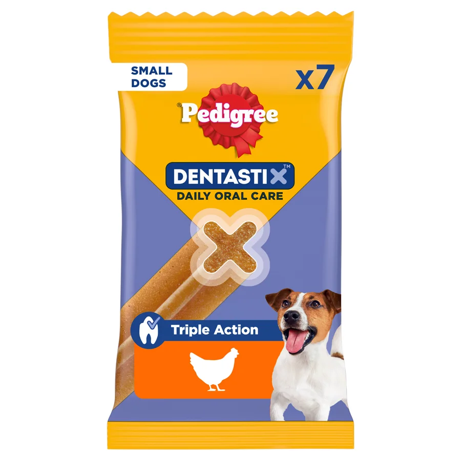 Stylish Pedigree Dentastix Daily Dental Treats Small Adult Dog 7 Pack Fast