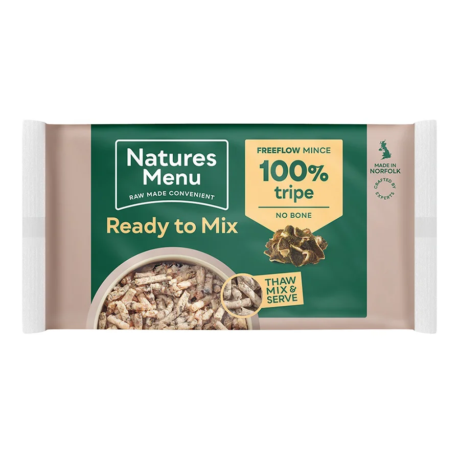 Casual Natures Menu Flow Frozen Adult Dog Food Tripe 2kg Premium Material