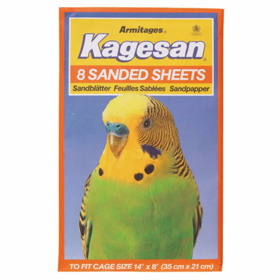 Smart Kagesan Bird Cage Sand Sheets 8 Pack Professional