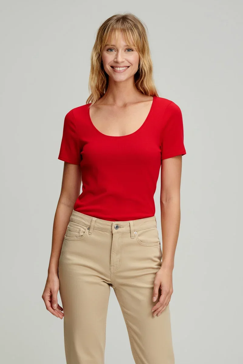 Minimalist T-shirt uni – coton léger issu de l’agriculture biologique Dependable