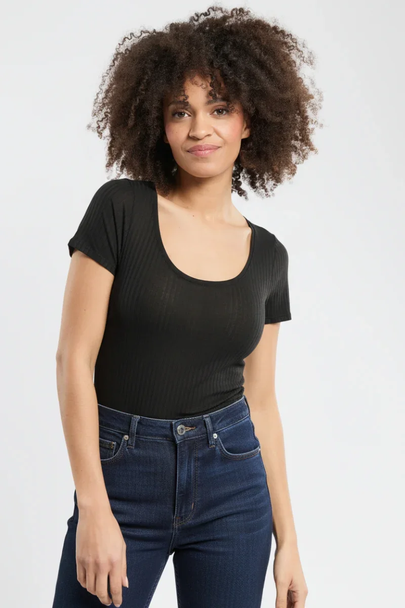 Carefully Designed T-shirt uni – Lyocell et coton Crafted
