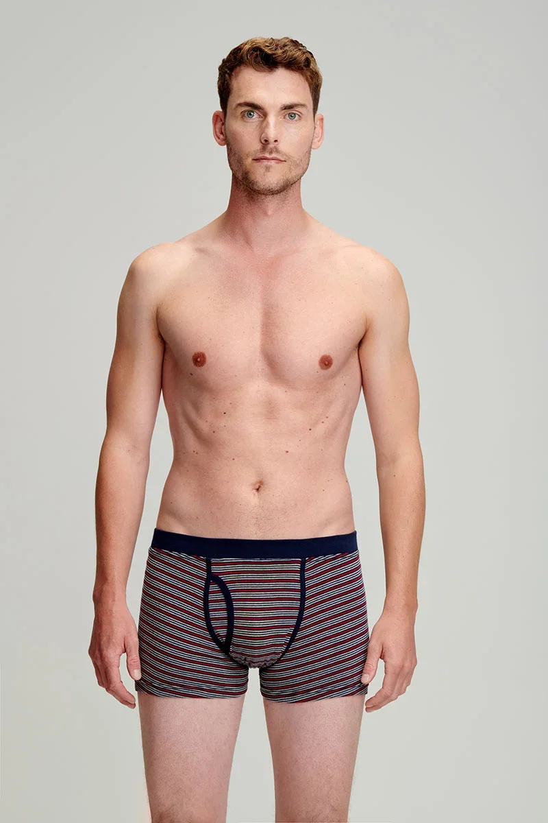 Consistent Boxer rayé ouvert – coton léger biologique Responsible