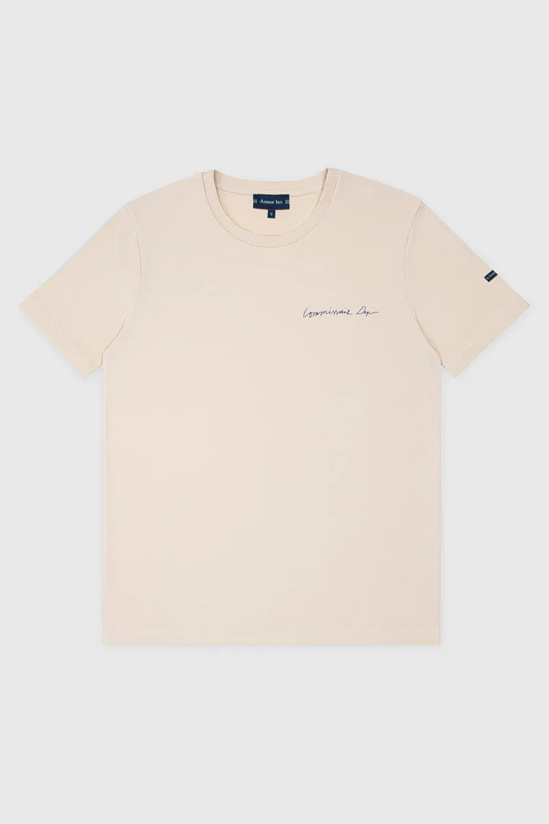 Fashionable T-shirt uni mixte Commissaire Dupin – coton Excellent