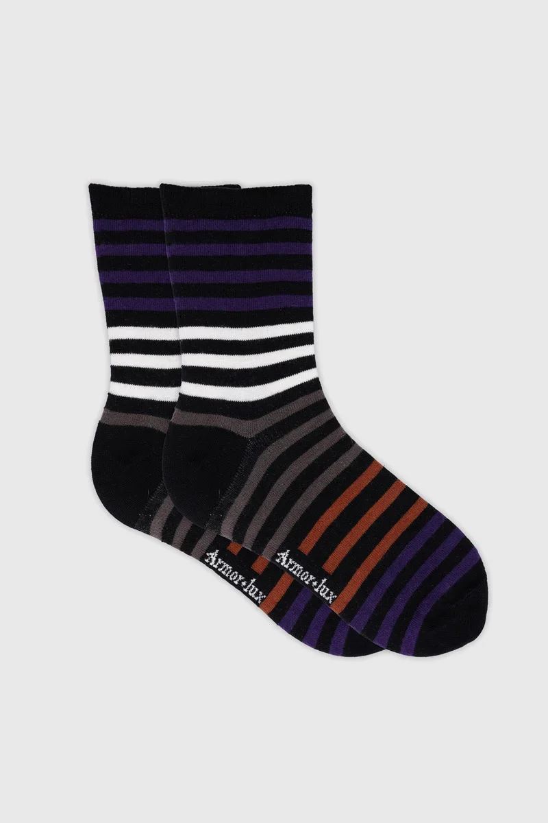 Dependable Chaussettes rayées – coton High-End