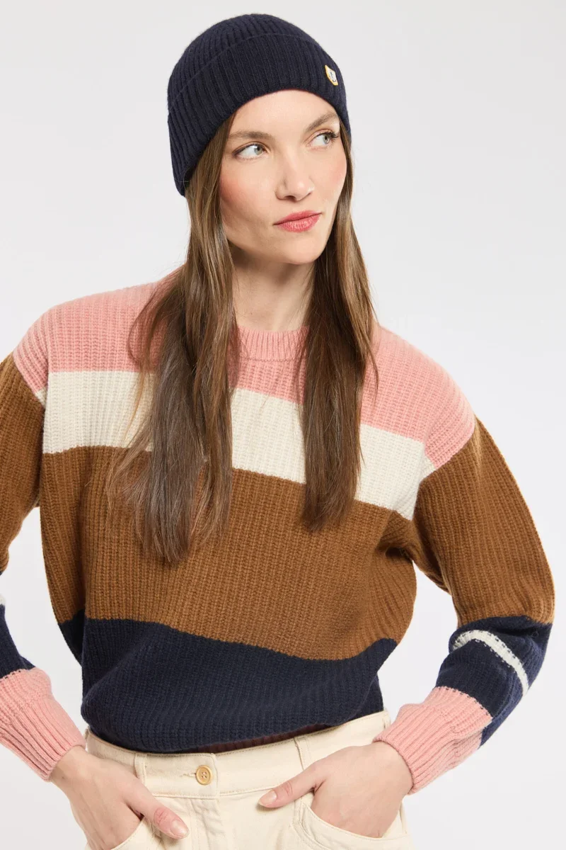 Durable Pull rayé Deauville – laine Long-Lasting