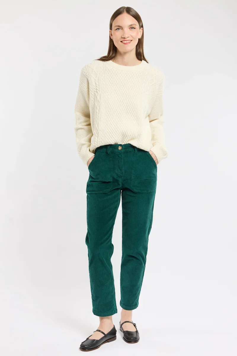 Exceptional Straight-leg corduroy trousers – cotton Crafted