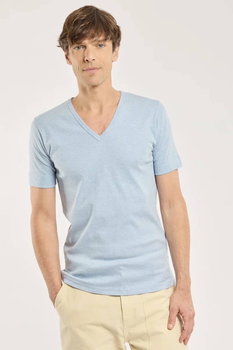 Exceptional V-neck T-shirt – cotton Outstanding