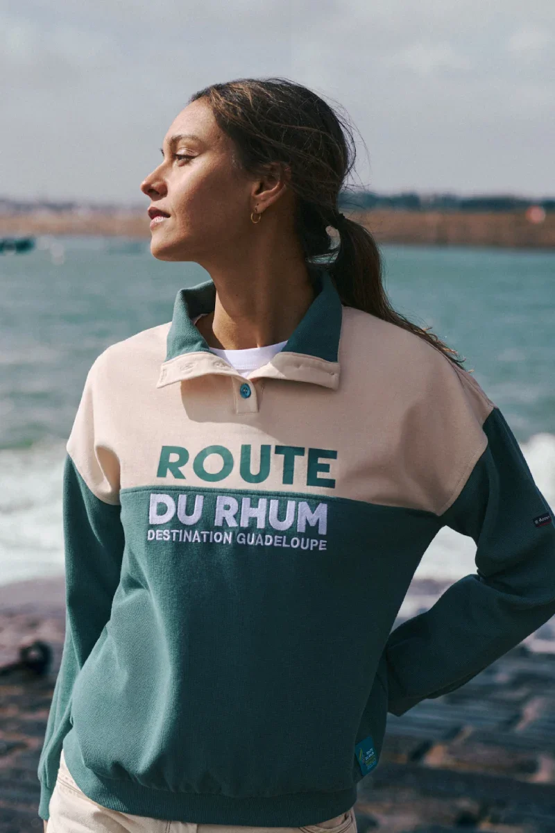 Responsible Trucker-neck sweatshirt – cotton Premium Material
