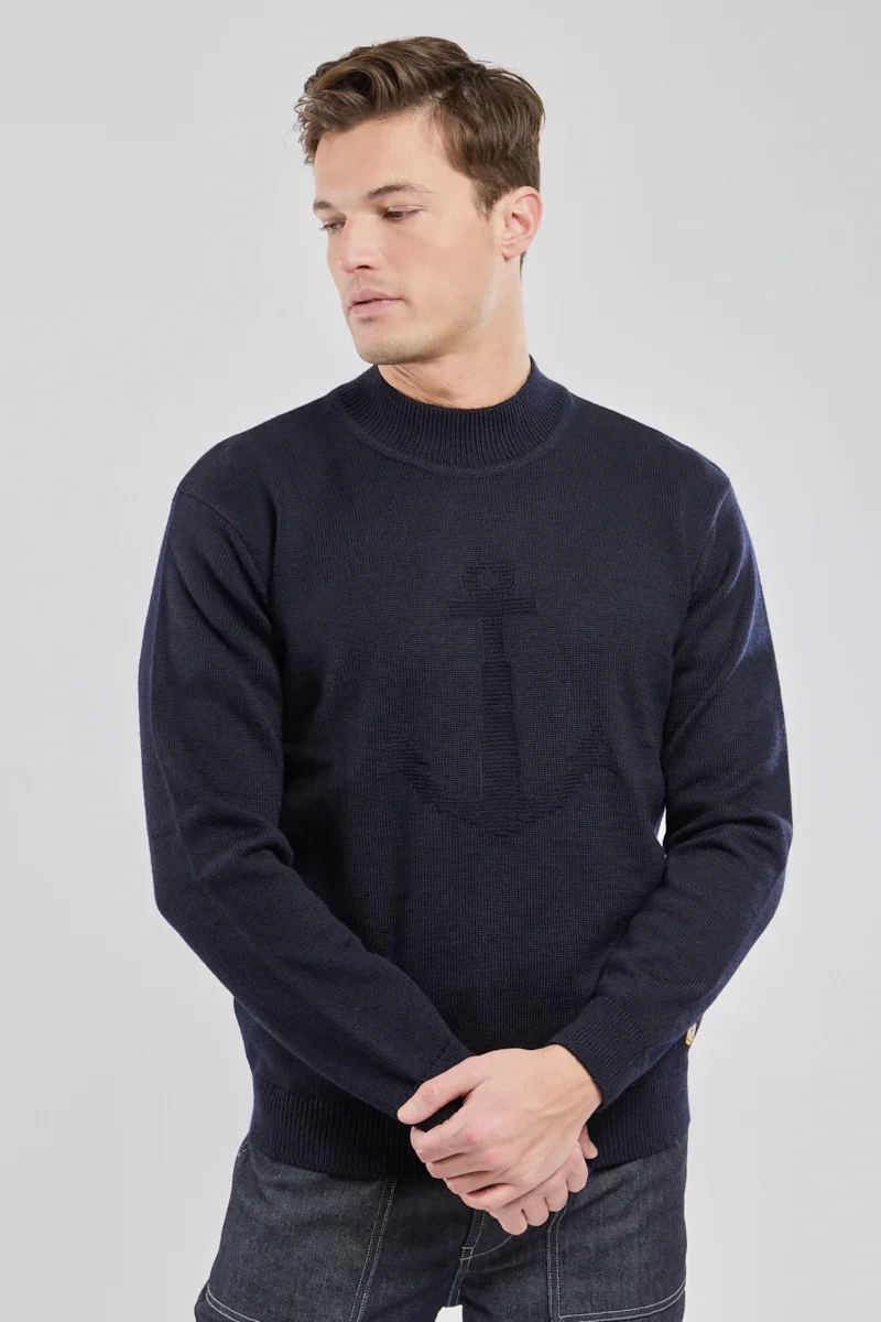 Functional Ancre high neck sweater – wool Premium