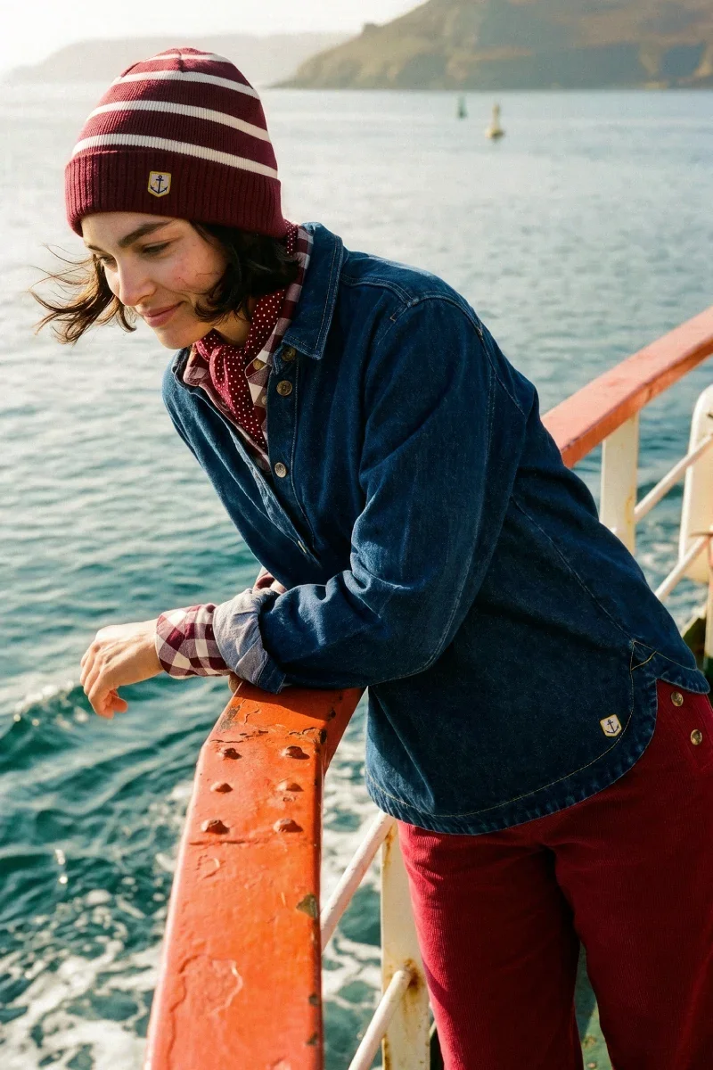 High-Performance Denim smock – cotton Green
