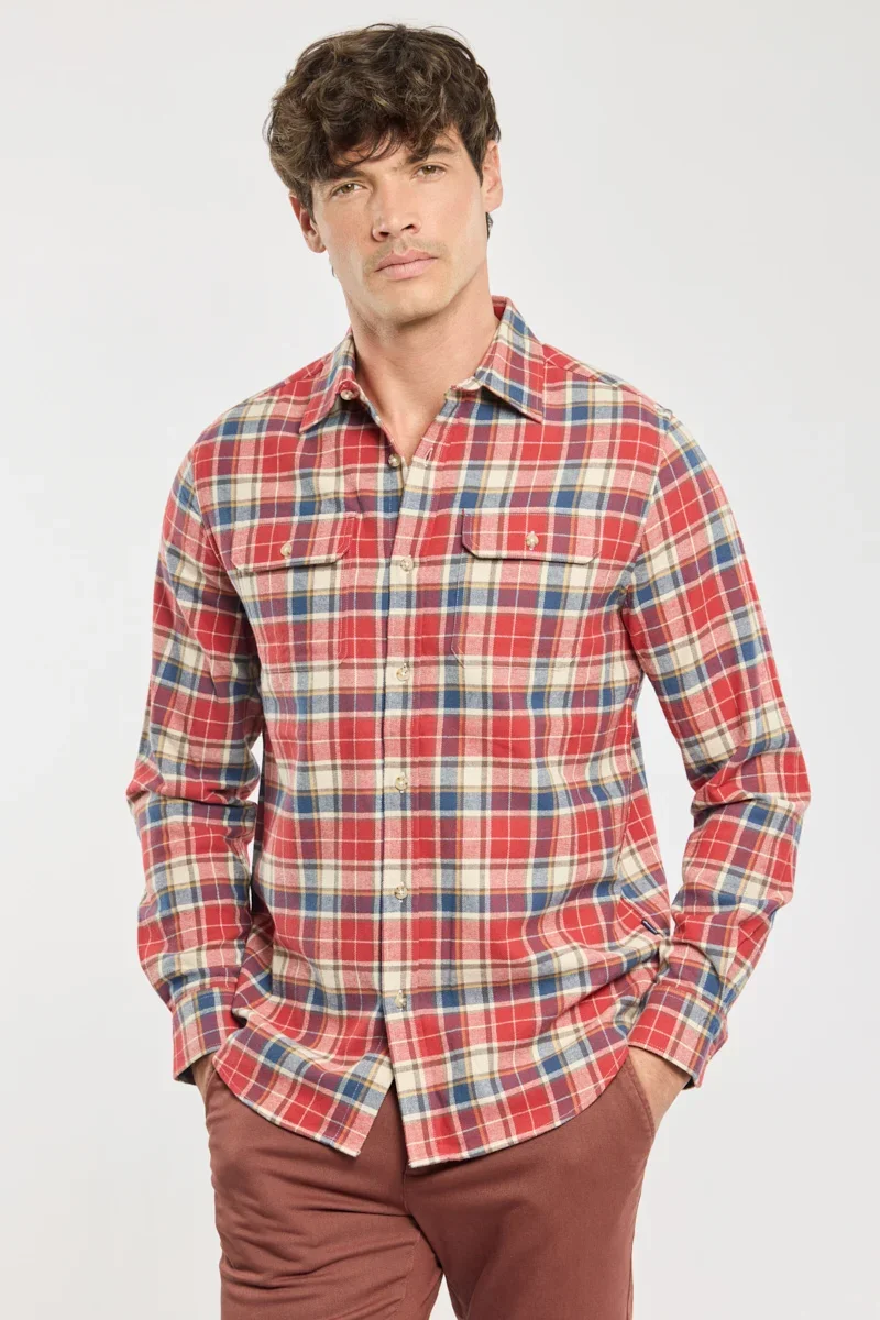Premium Material ENWALL Plaid Shirt Healthy