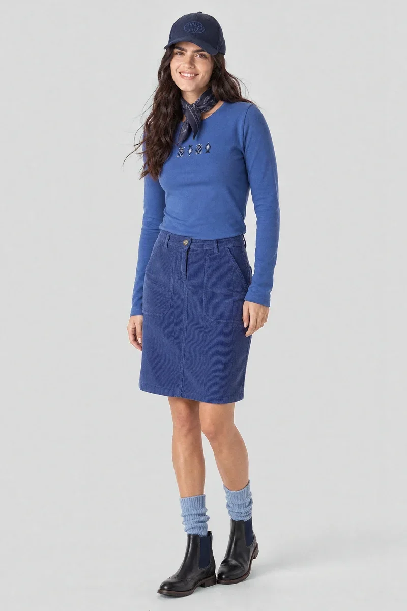 Long-Lasting Corduroy skirt – cotton Original