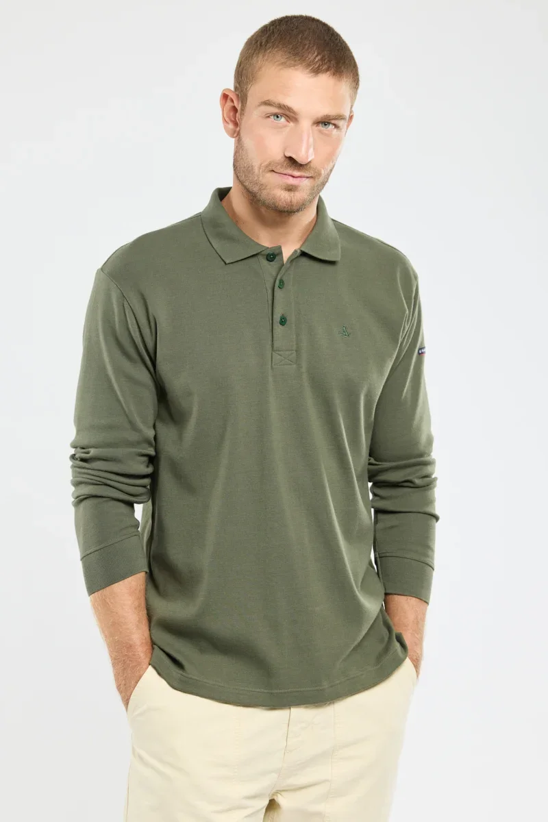 Functional Polo broderie ancre – coton Lightweight
