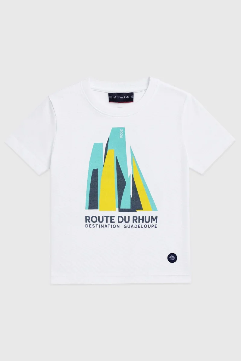Reusable T-shirt sérigraphié Kids – Route du Rhum – Destination Guadeloupe Original Design