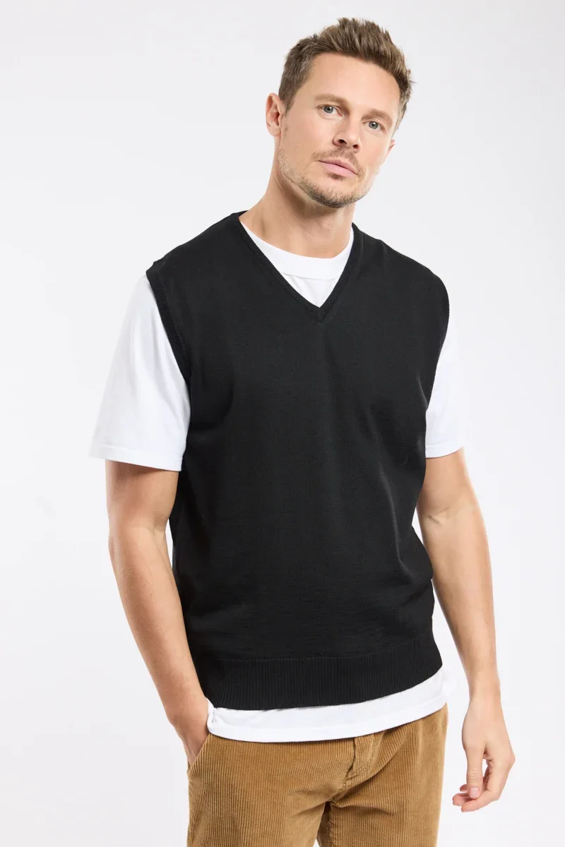 Trendy Pull sans manche Bérac – laine Elite