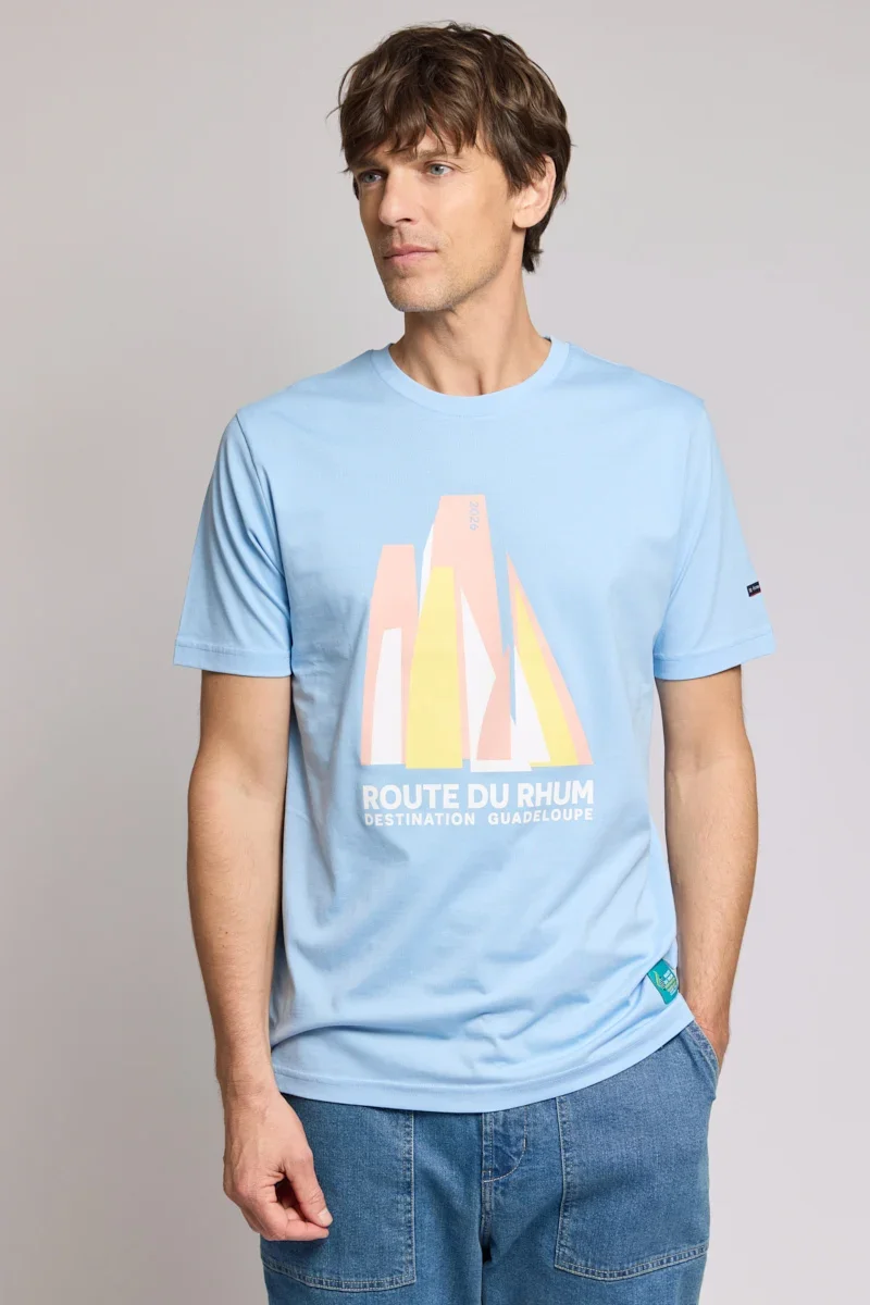 Fine T-shirt sérigraphié – Route du Rhum – Destination Guadeloupe Clean