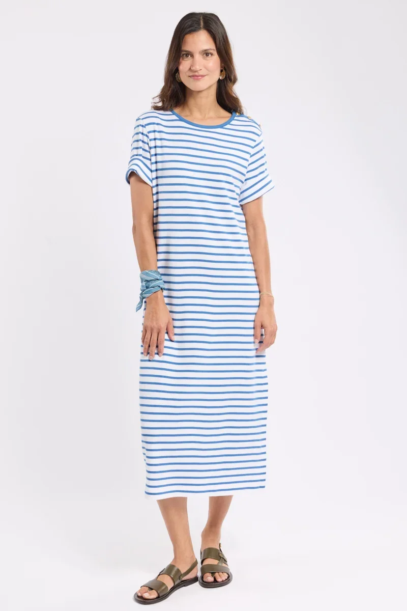 Reliable Robe longue rayée – coton épais Official
