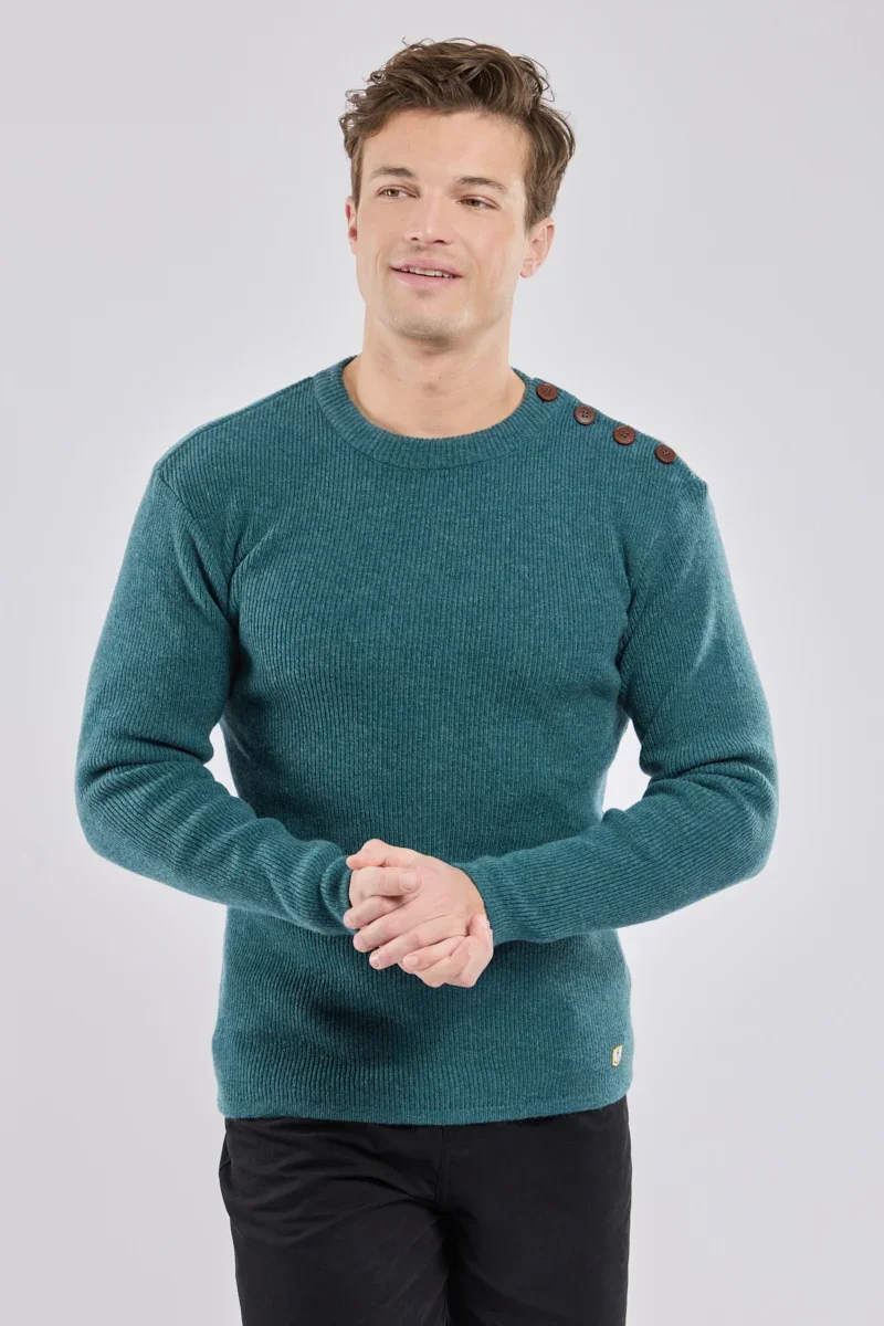 Minimalist Pull marin Héritage – lambswool Certified