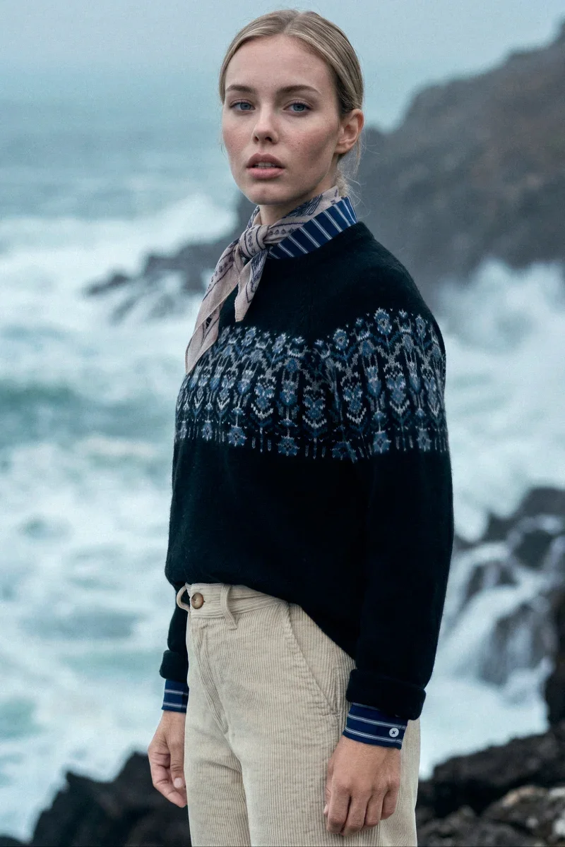 Superior Pull jacquard Héritage – laine Practical