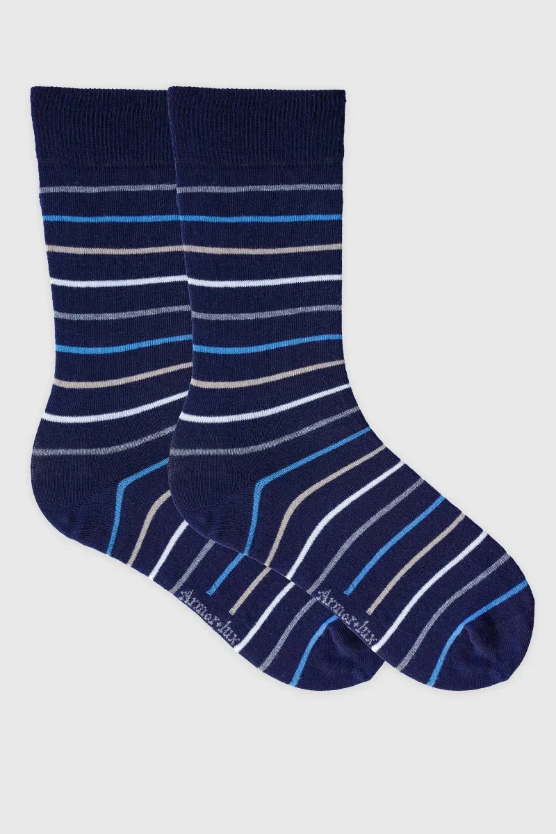 Excellent Chaussettes rayées – coton Genuine