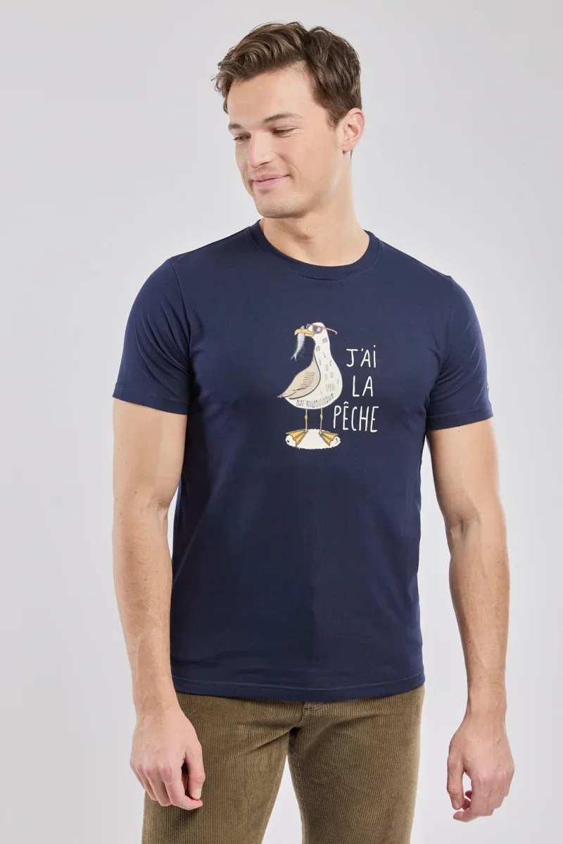 Fashionable T-shirt sérigraphié – coton léger Organic