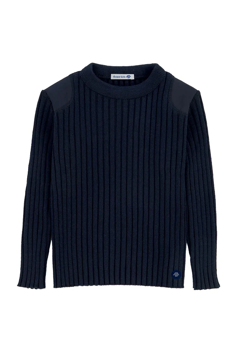Selected Military sweater Kids – wool and acrylic Efficient