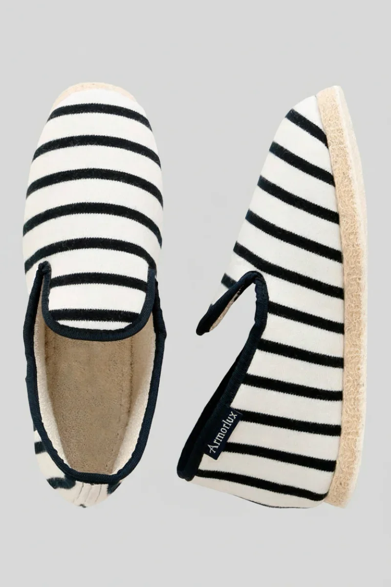 Excellent Striped slippers – size 35 to 41 Green