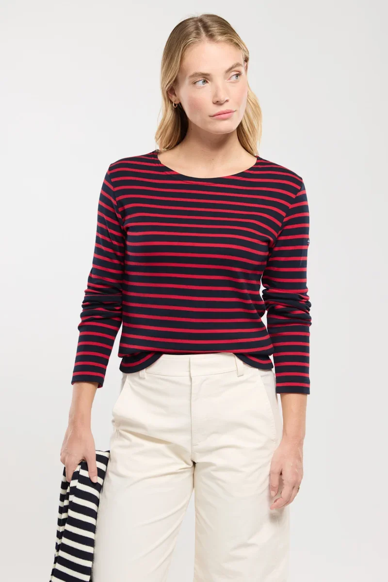 Verified Lesconil Long-sleeve Breton striped shirt Recyclable