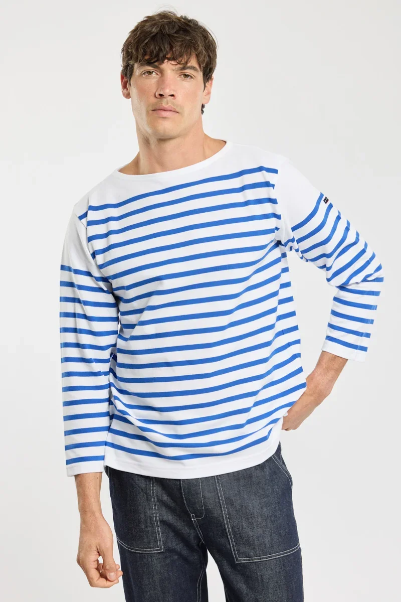 Secure Breton striped shirt – locknit heavy cotton First-Class