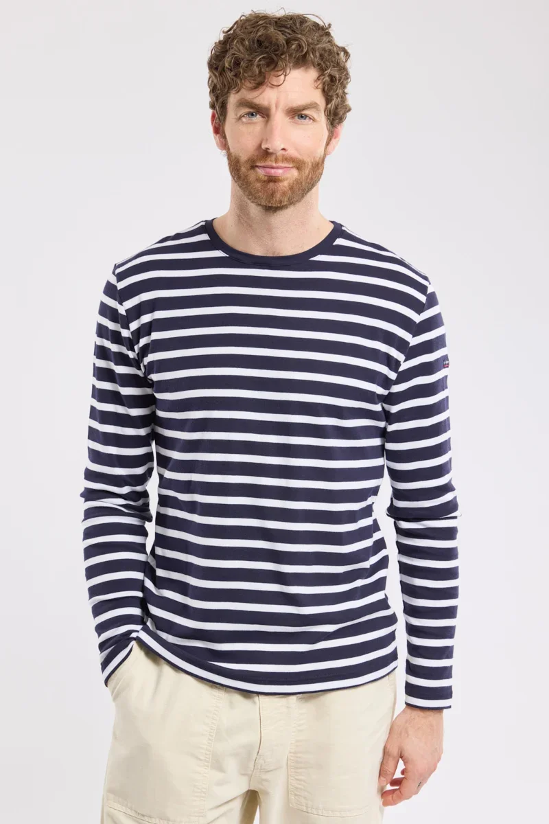 Versatile Breton striped shirt – cotton High-Grade