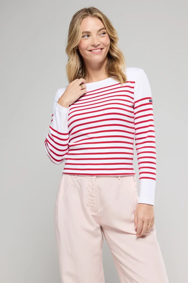 Natural Breton striped shirt – interlock cotton First-Class