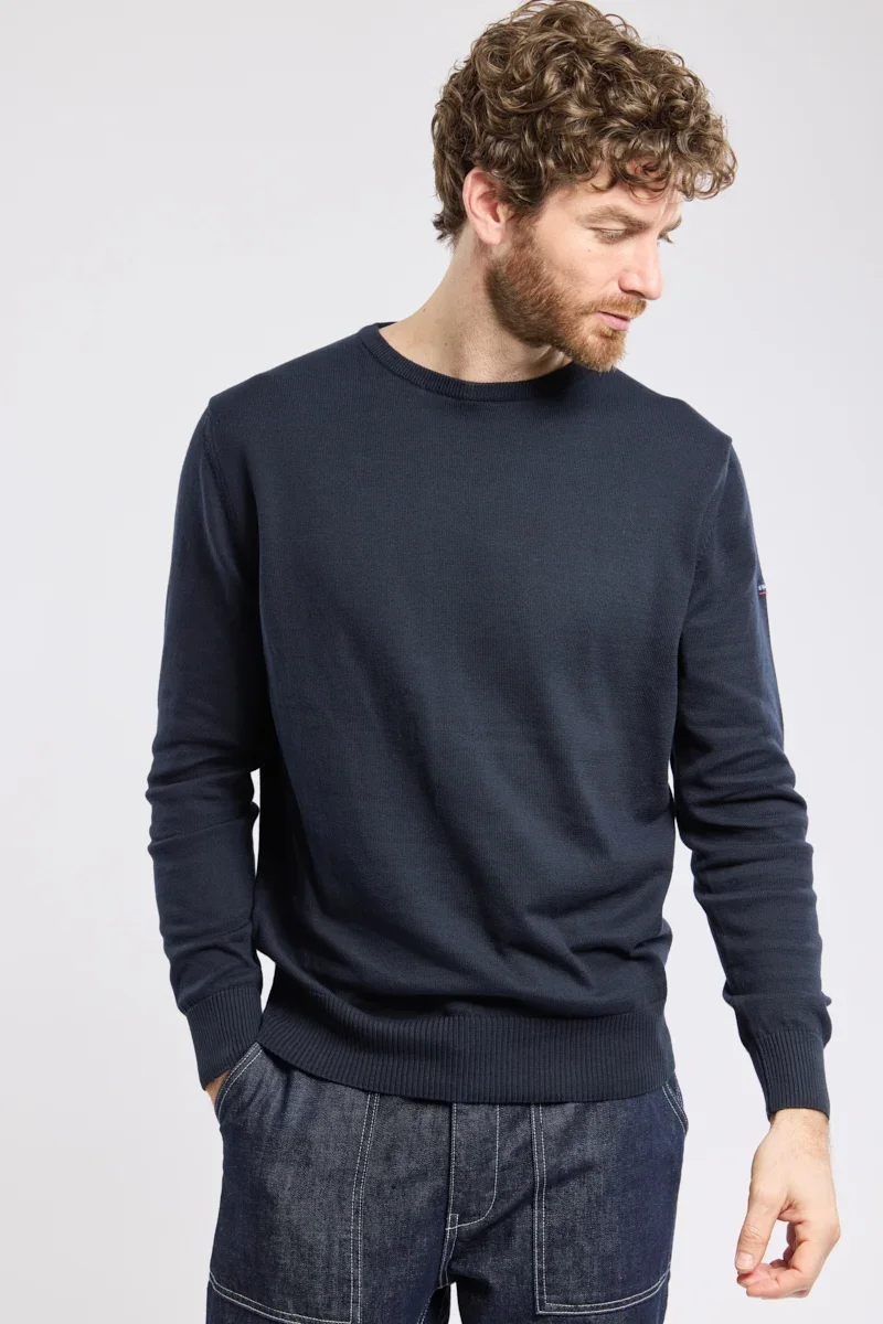 Recyclable Round neck sweater Carantec- cotton Efficient