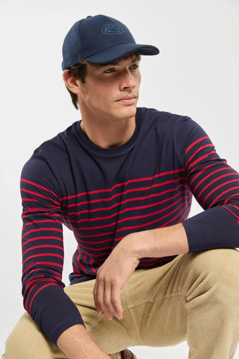 Comfortable Breton striped shirt – lightweight cotton Safe