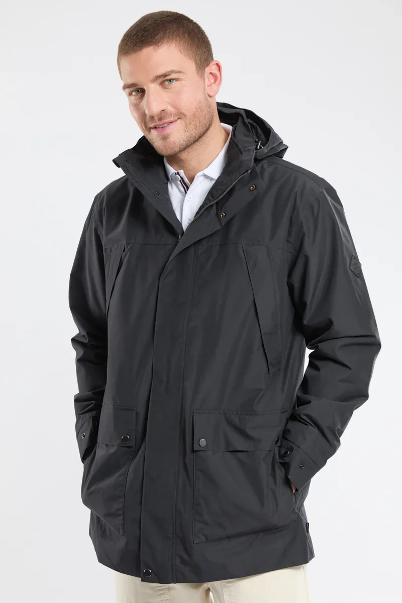 Soft HARBOURG Sympatex® waterproof-breathable parka Green