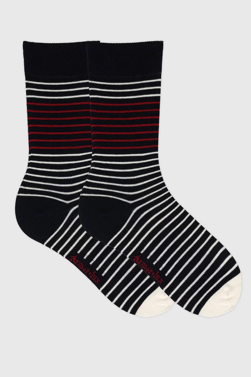 High-Quality Striped socks – cotton Crafted