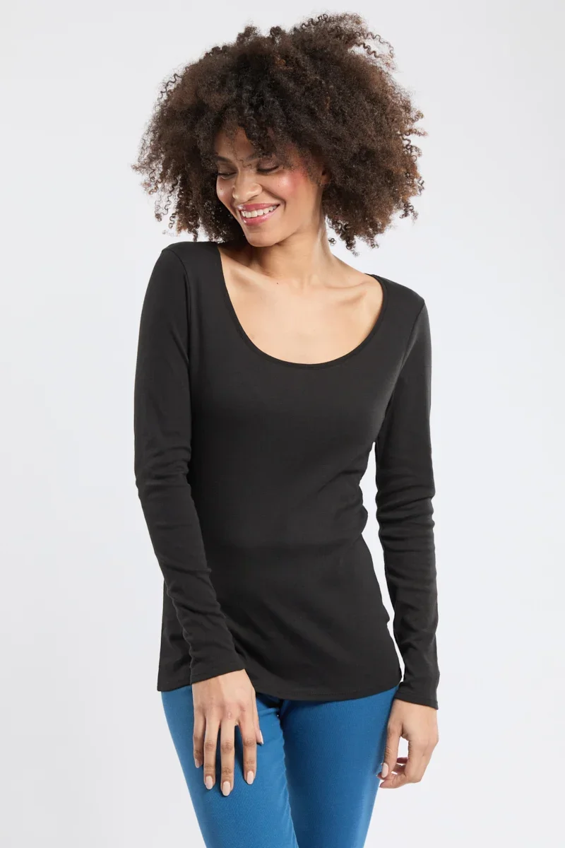 Practical Long-sleeved T-shirt – cotton and kapok Safe
