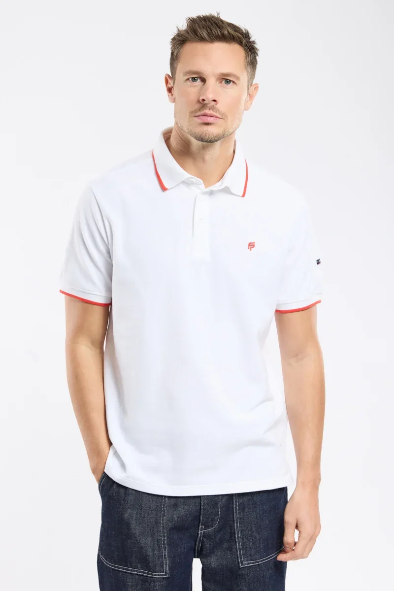 Detailed Polo shirt in pique knit – Fountaine Pajot x Armor-lux Pure
