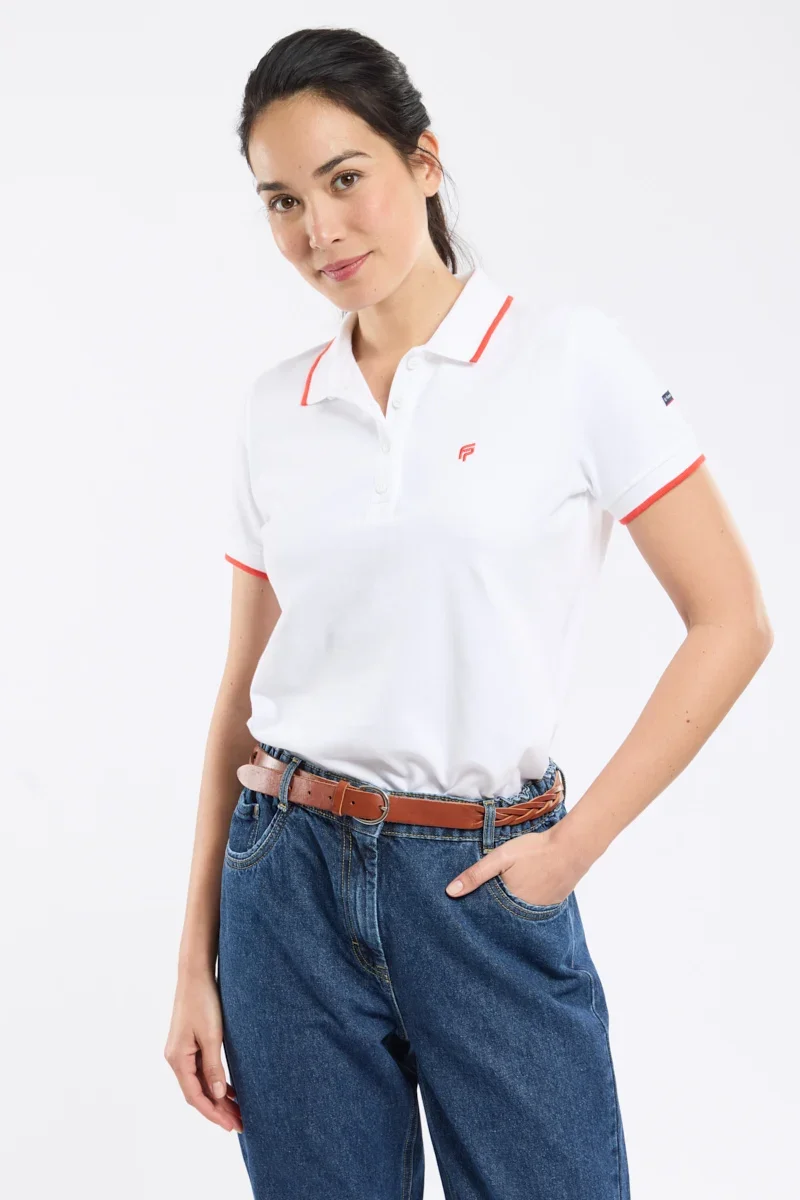 Fast Women’s cotton polo shirt – Fountaine Pajot x Armor-lux World-Class