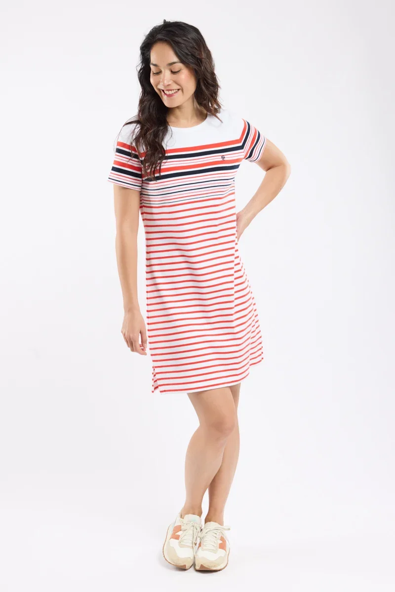 Excellent women’s interlock striped dress – Fountaine Pajot x Armor-lux Powerful
