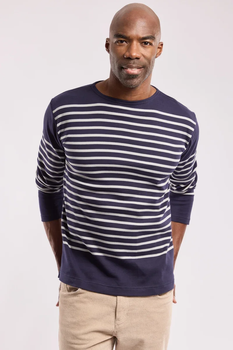 Natural Breton striped shirt – heavy cotton Reusable