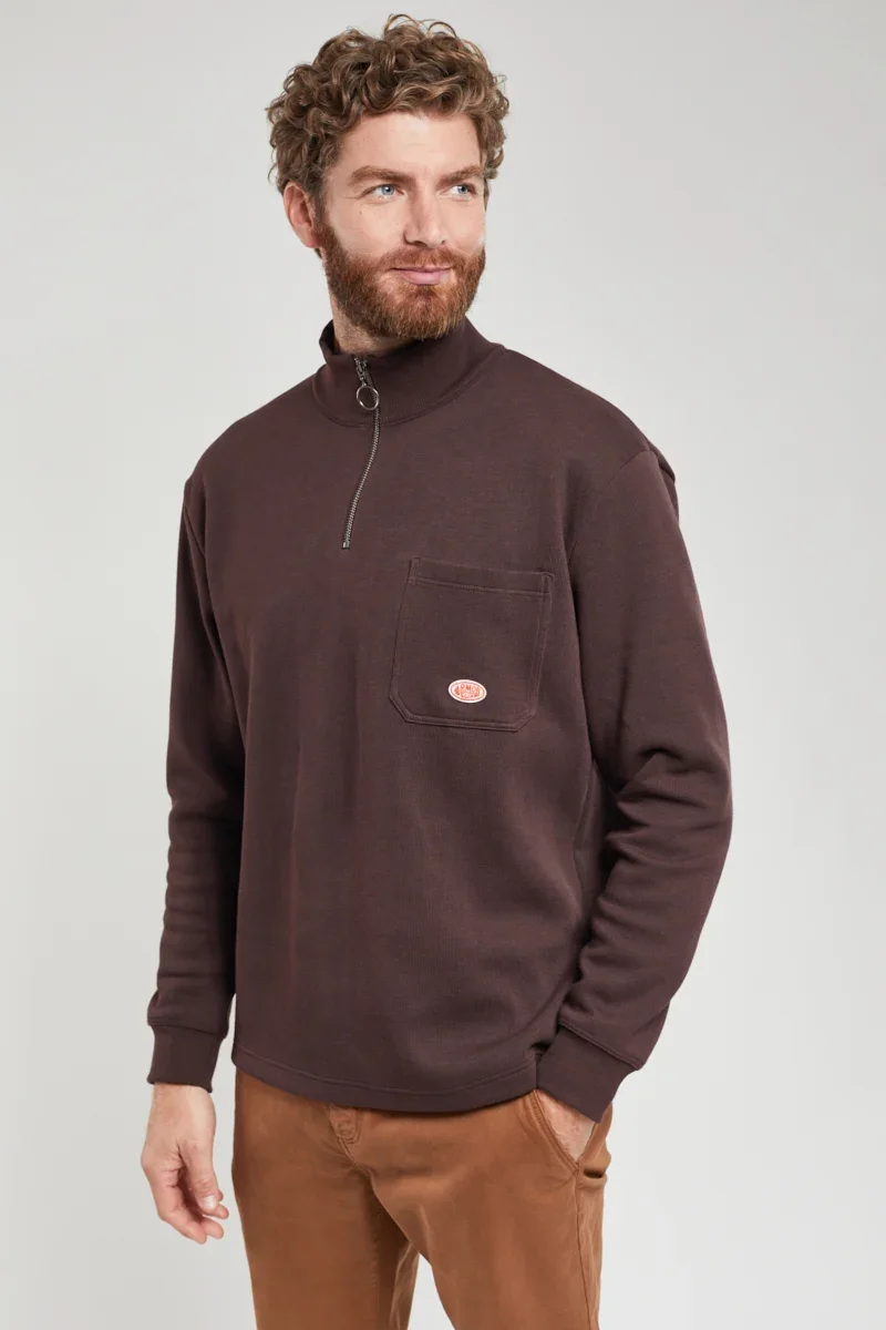 Quality Zip neck sweatshirt – cotton Premium Material