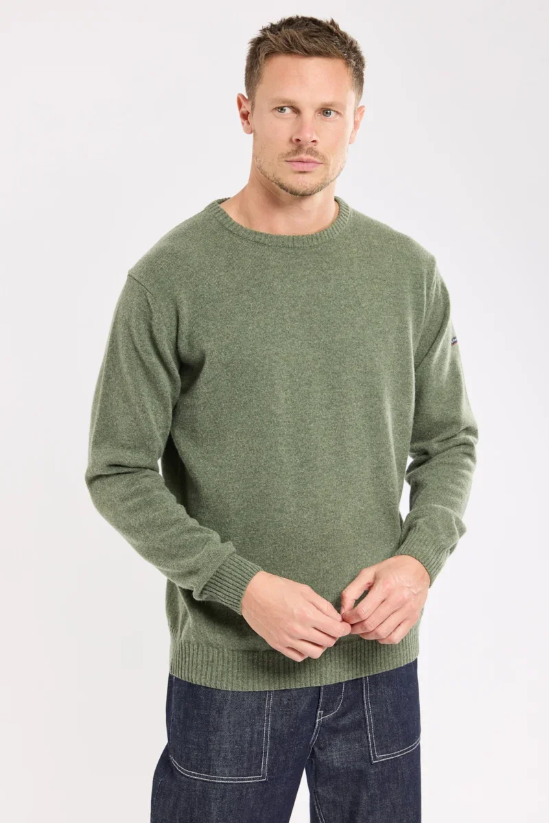 Environmentally Friendly Crew-neck jumper – lambswool Elegant