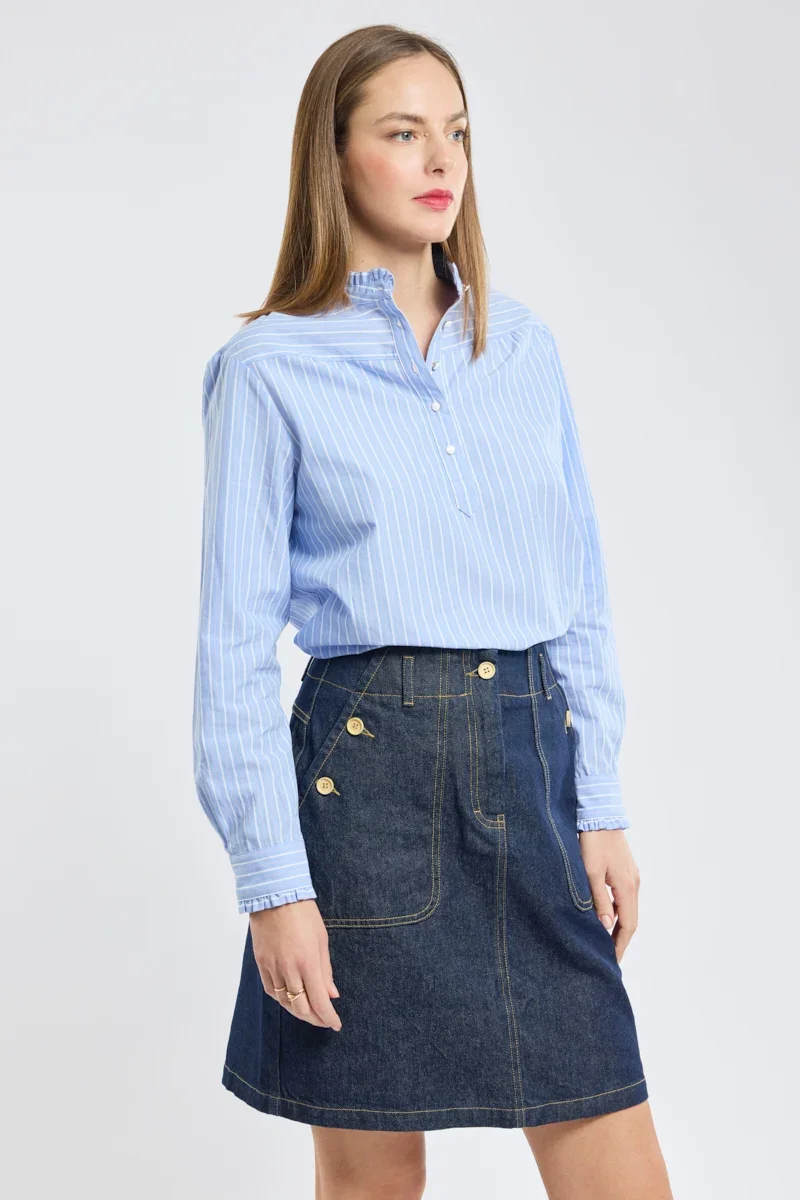 Clean Striped blouse – cotton Comfortable