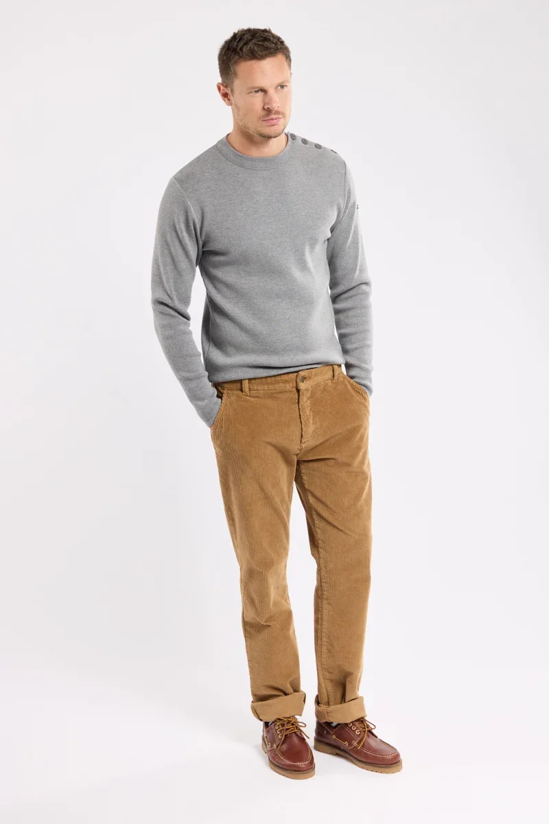Smooth Corduroy chino trousers – cotton Lightweight