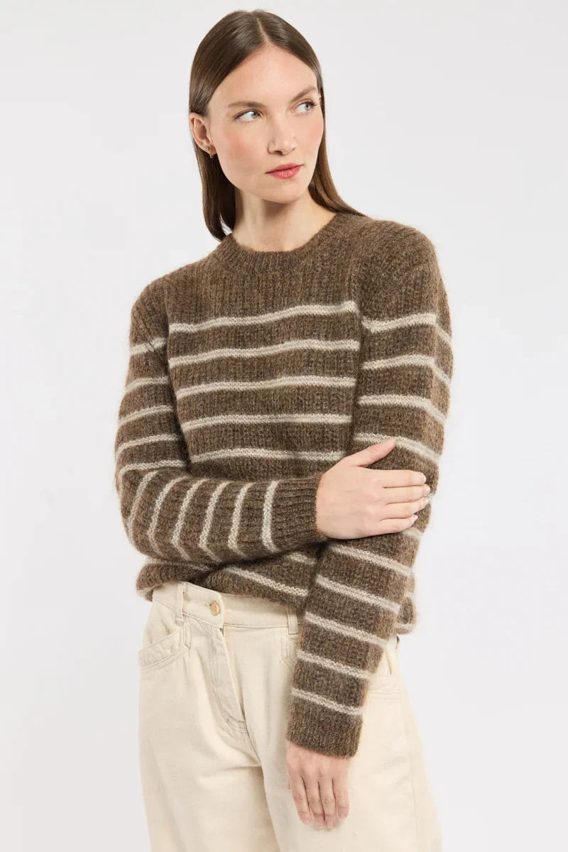 Contemporary Lior striped jumper – mohair Reliable