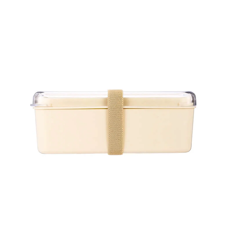 High-End Eco-Friendly Bento Lunch Box with Chopsticks 038 Divider Reusable