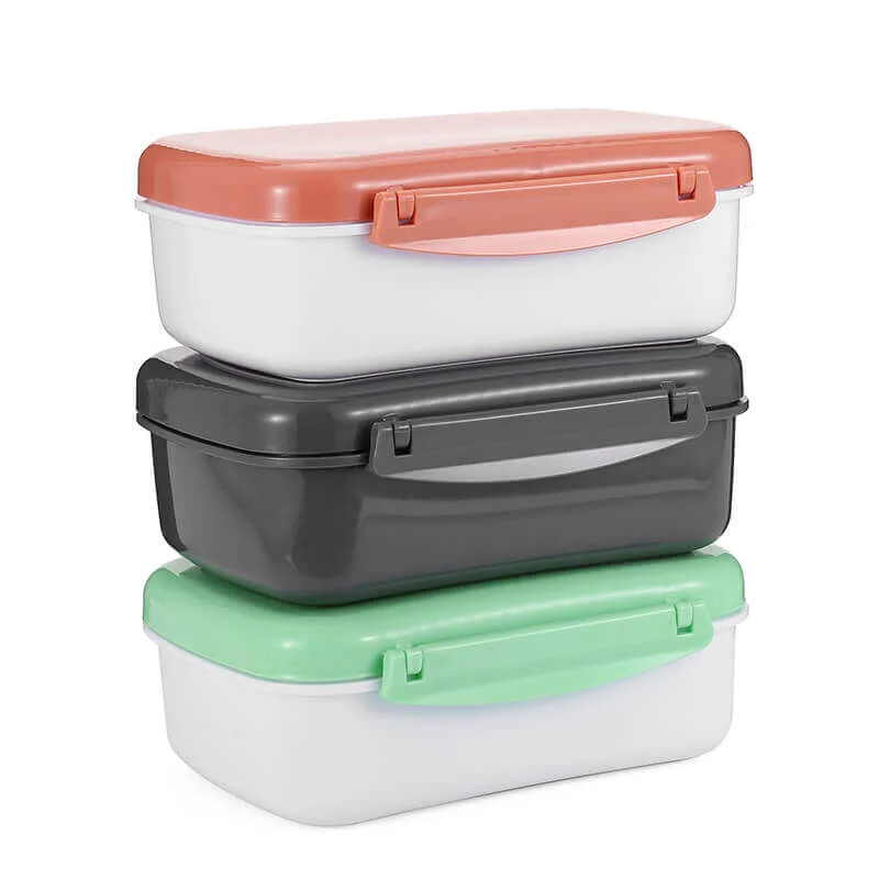 Functional 600ml Eco-friendly Plastic Lunch Box for Gym Hiking 13746 High-End