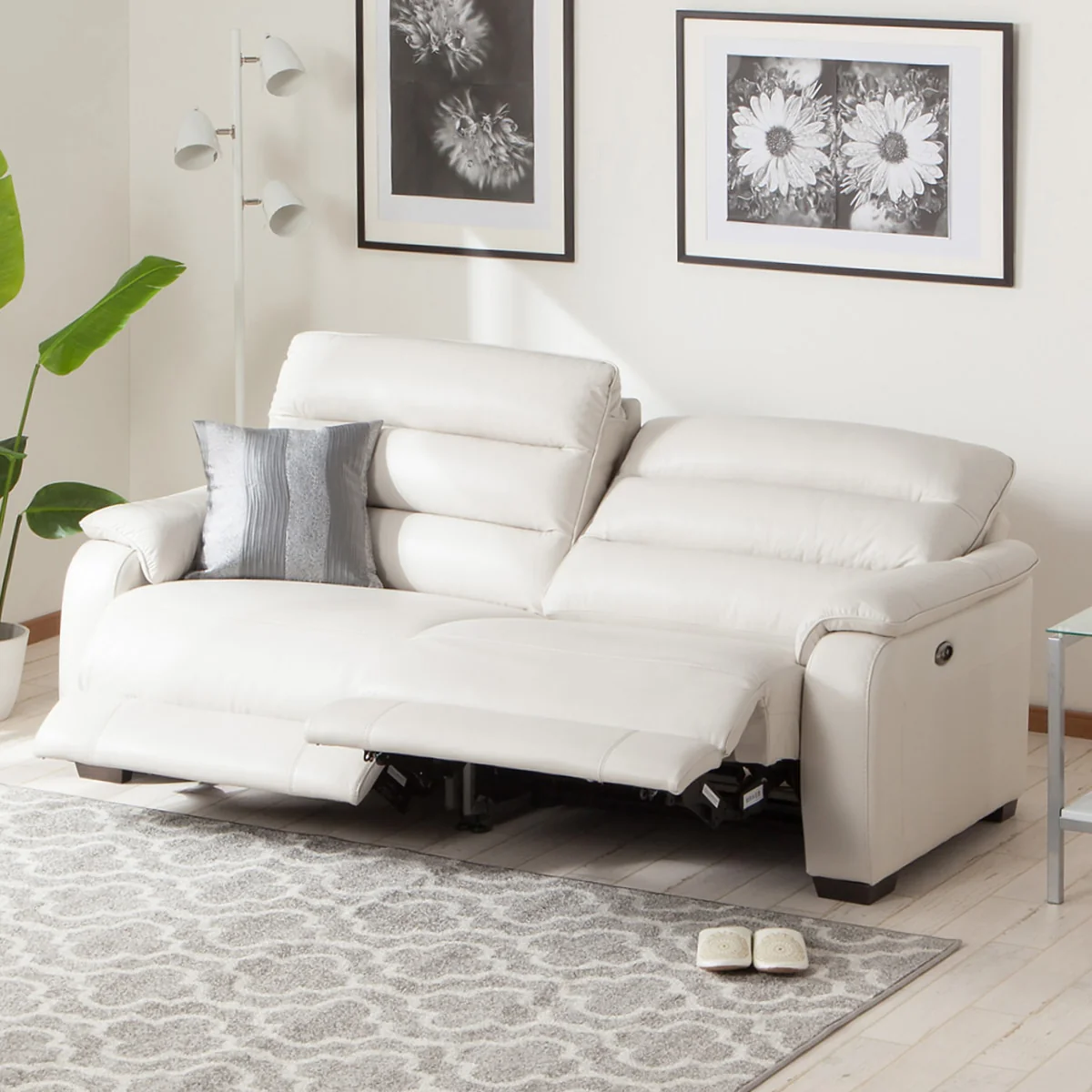 Premium Material 3 SEAT RECLINER SOFA CRONA NB LGY Quality