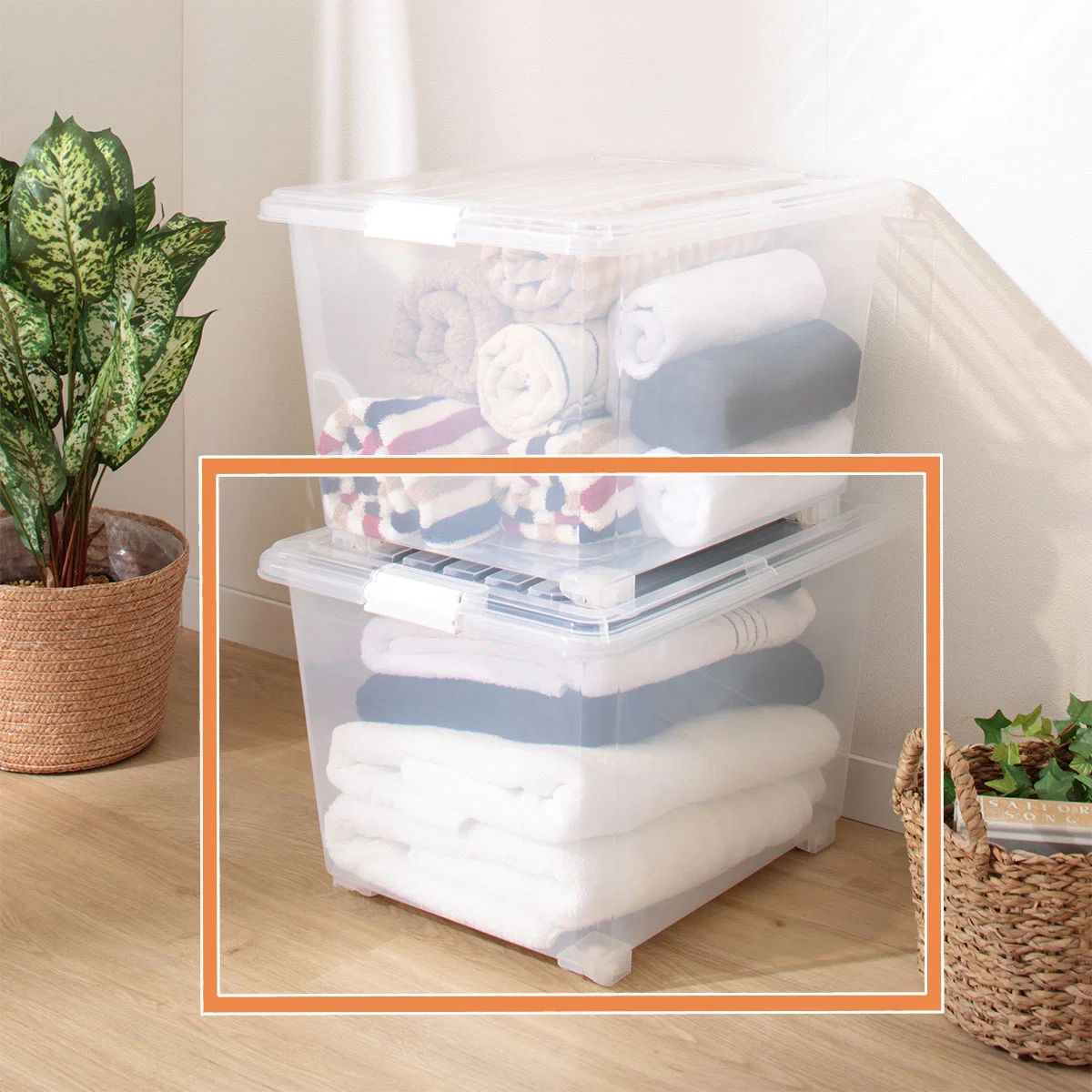 Long-Lasting STORAGE CONTAINER WITH CASTER D50 Responsible
