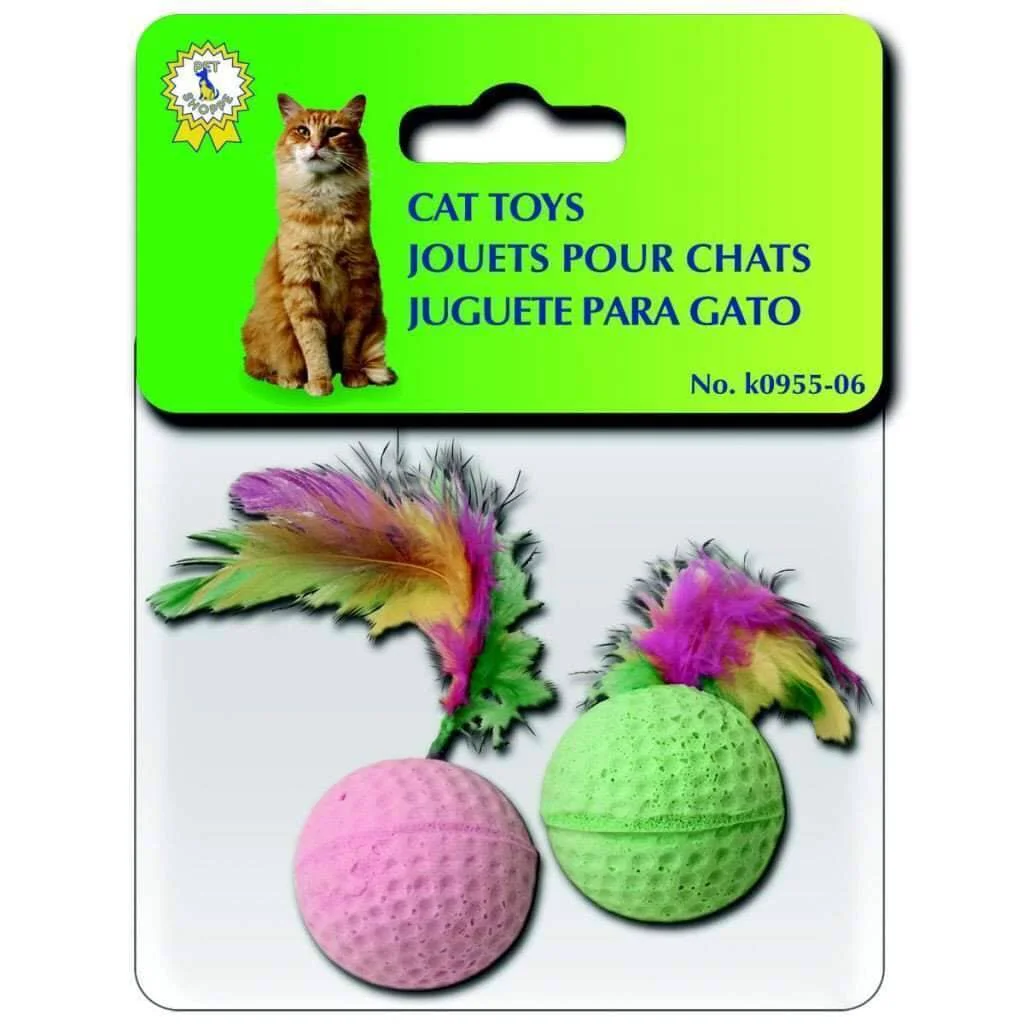 Fast Cat Toys-2 Sponge Balls Secure
